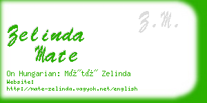 zelinda mate business card